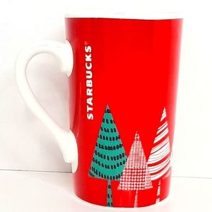 Starbucks Rare 2017 Red & Green Christmas Tree Mug